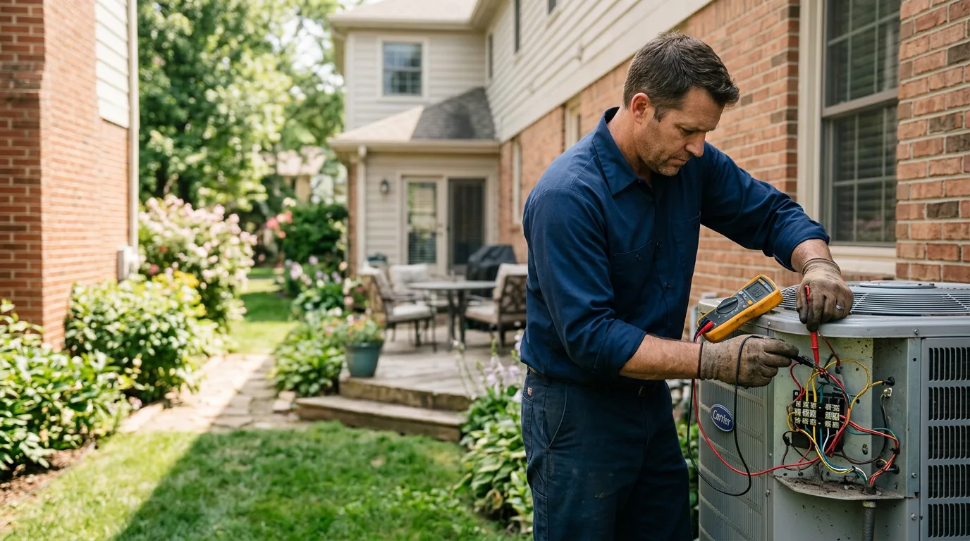 HVAC technician working near Chautauqua, KS